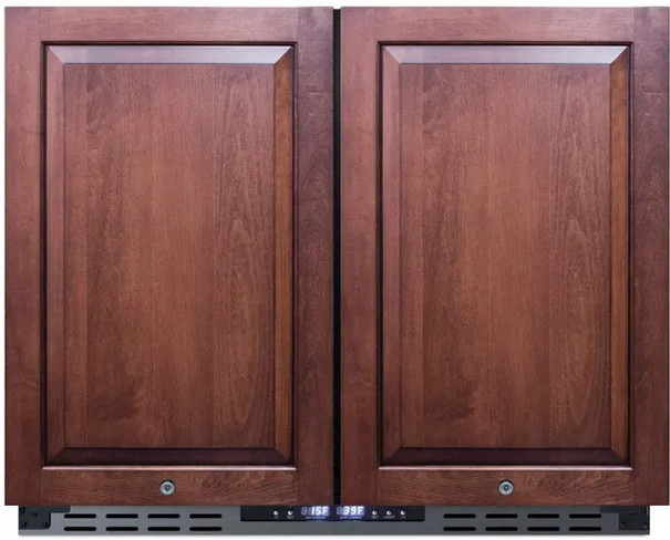 Summit FFRF36IFADA 36" Side by Side Refrigerator Freezer - Panel Ready