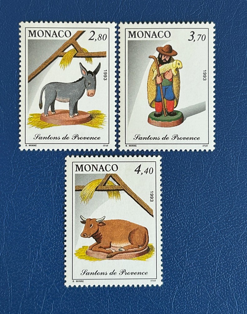 Monaco - 1993 - Christmas Nativity Figures - MNH**