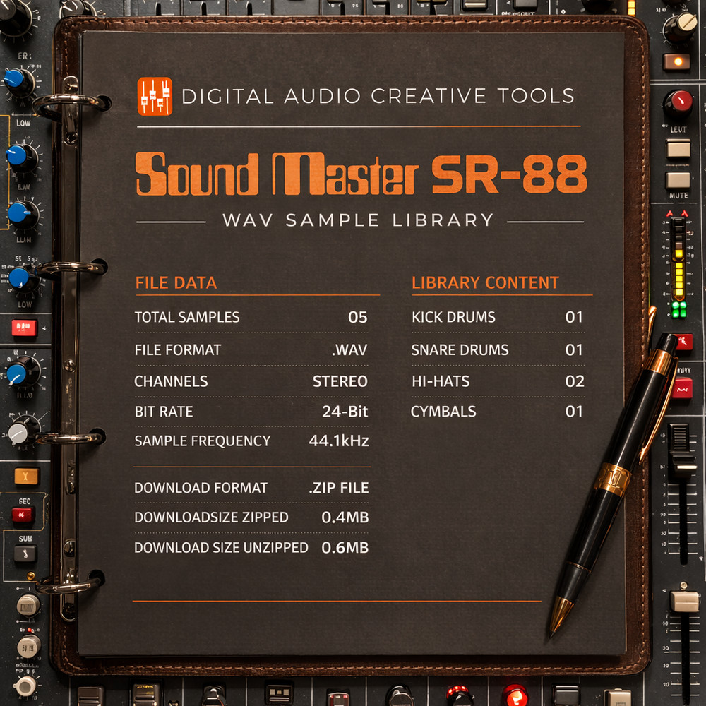 Soundmaster SR-88 Drum Machine Sample Library