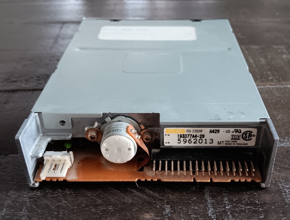 Teac Corp P/N 193077A4-29 3.5" FLOPPY DRIVE - Black FRONT PANEL For Pc Computer