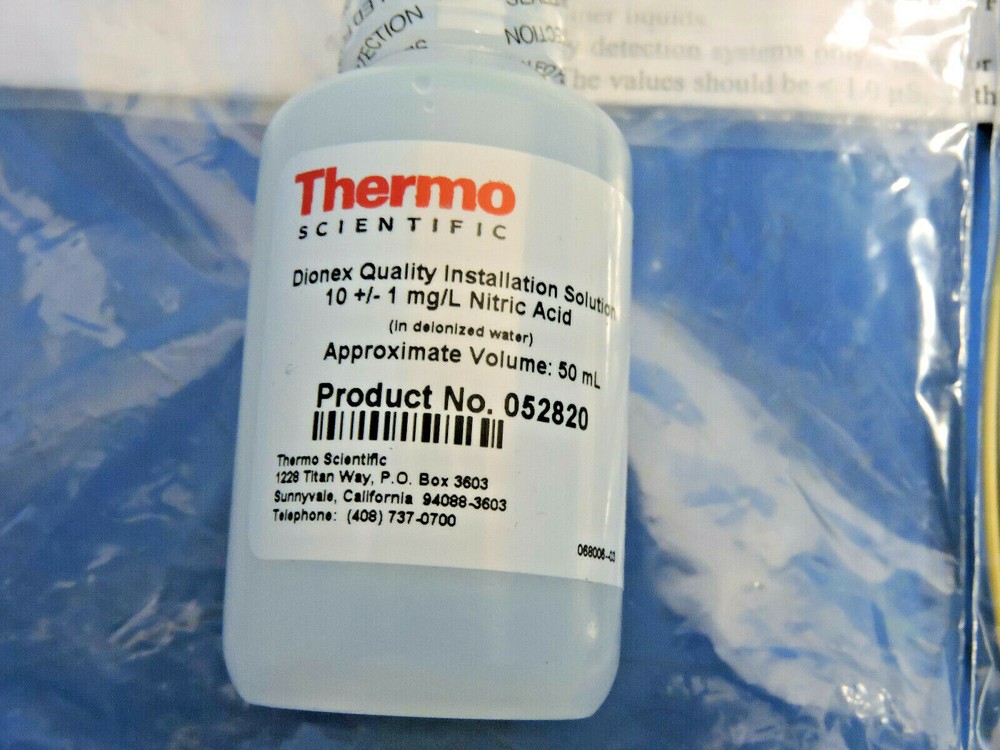 Thermo Dionex Quality Installation Solution HNO3 with Restrictor Tube Test