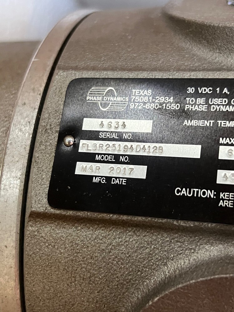 PHASE DYNAMICS FL3R25194D412B WATER-CUT ANALYZER