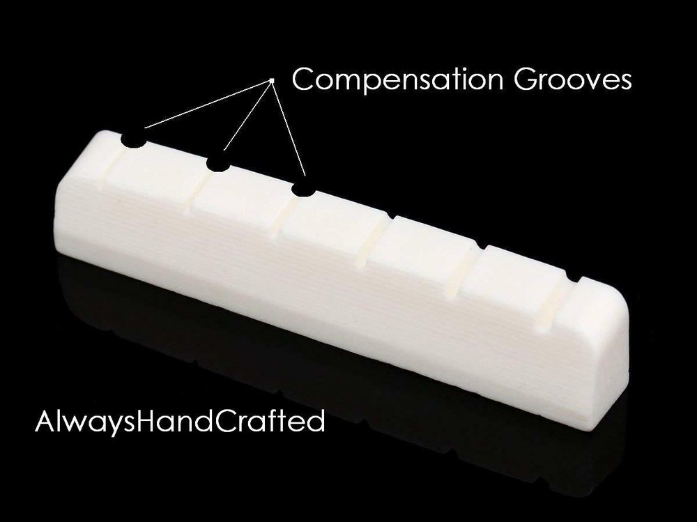 AlwaysHandCrafted COMPENSATED BONE NUT handmade for GRETSCH Guitar