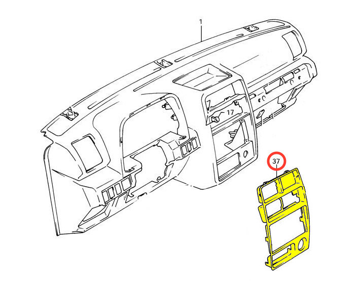 Instrument Panel Console Bezel | 92-95 Tracker Sidekick | Last Available | NEW!