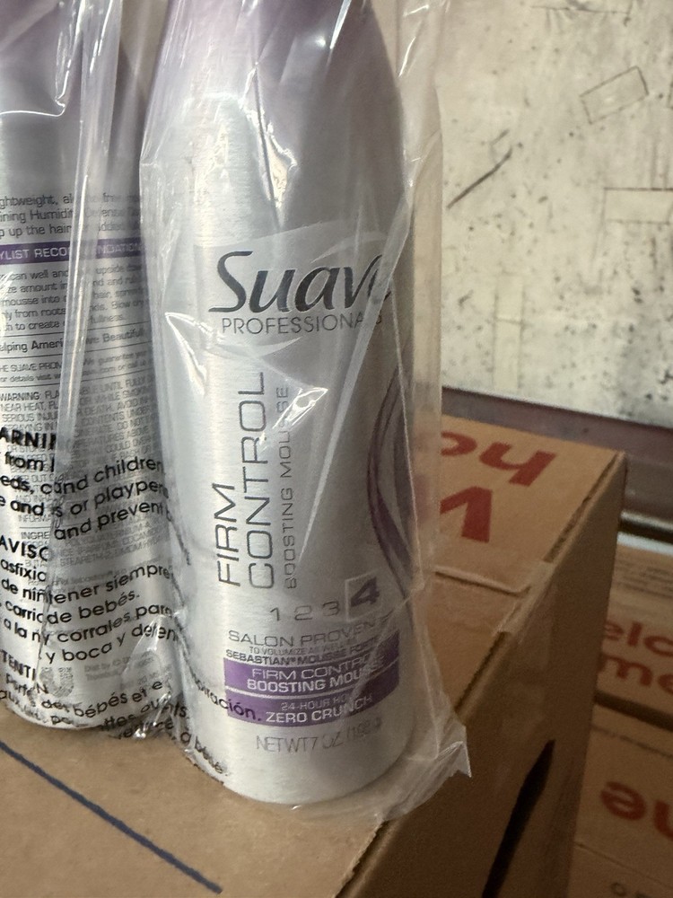 Suave Level 4 Firm Control 24 Hour Hold Boosting Mousse Zero Crunch 3 Pack