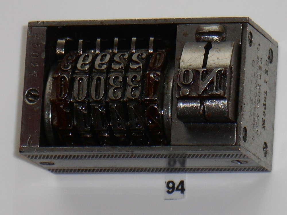 WETTER | letterpress numbering machine | 94