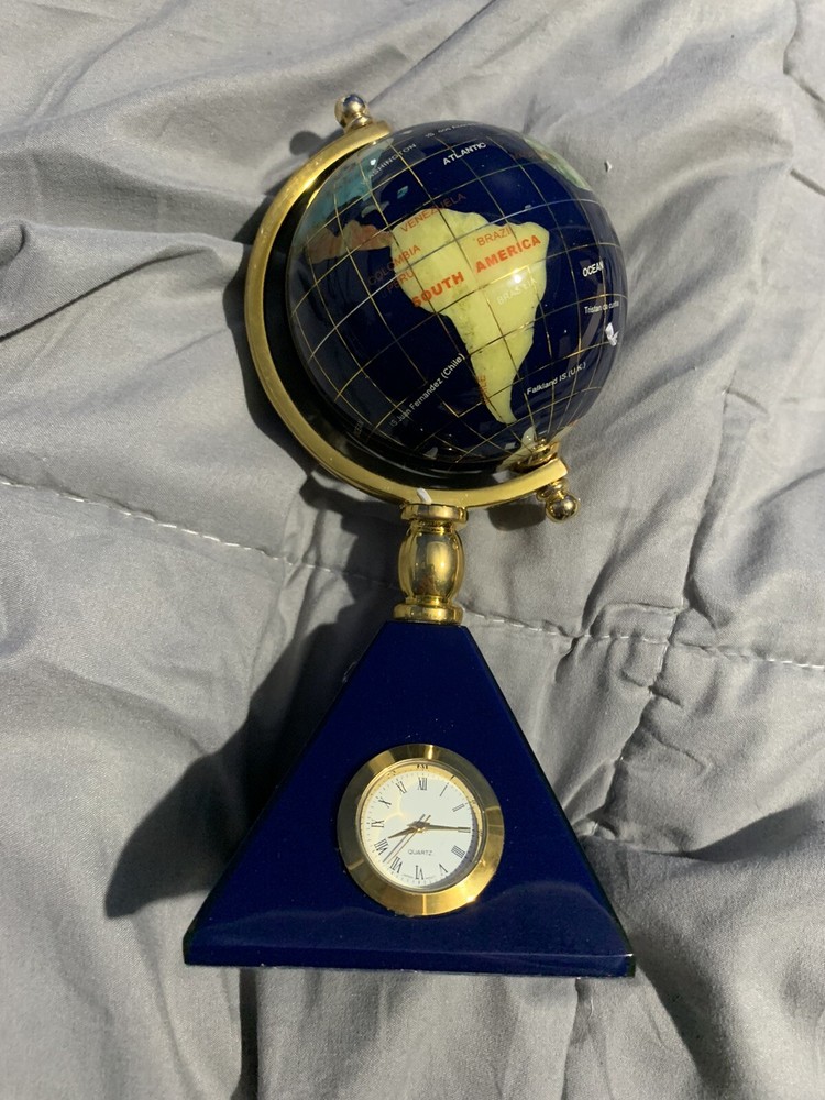 Gemstone Globe Clock The Smithsonian