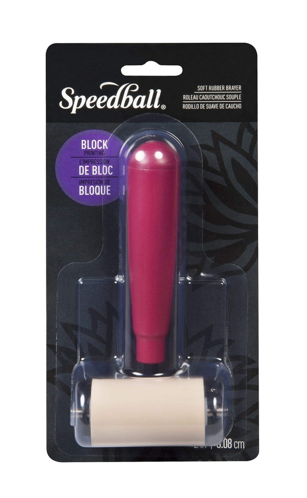 Deluxe Soft Rubber Brayer, 2-Inch