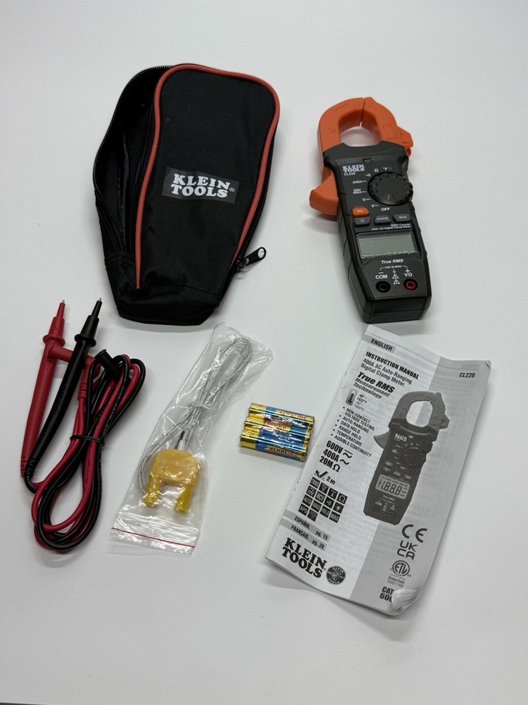 Klein Tools CL800 AC/DC True RMS Auto-Ranging Digital Clamp Meter