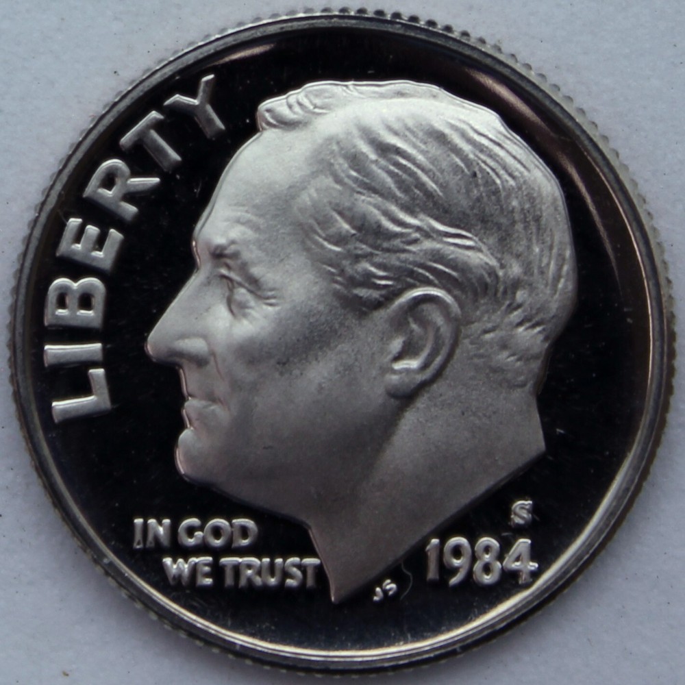 1984-S Proof Roosevelt Dime