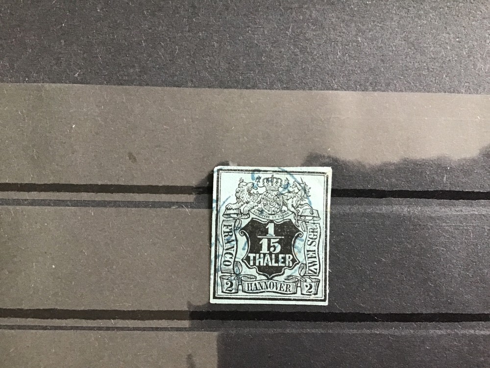 Hanover 1851 with watermark used  stamp  R29761