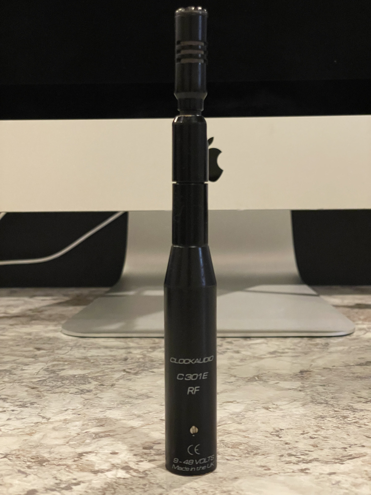 CLOCKAUDIO C301E RF Back Electret Condenser Cardioid Microphone TESTED Good!