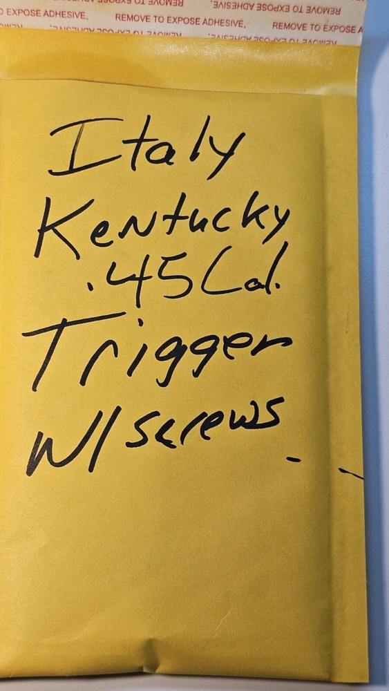 Italy Sidelock Kentucky Rifle Muzzleloader Trigger With Screws