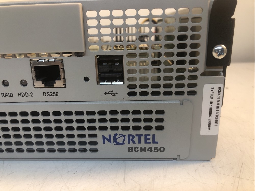 Nortel BCM 450 NTC01050 System Non Redundant Base Function Tray ***NO HDD***