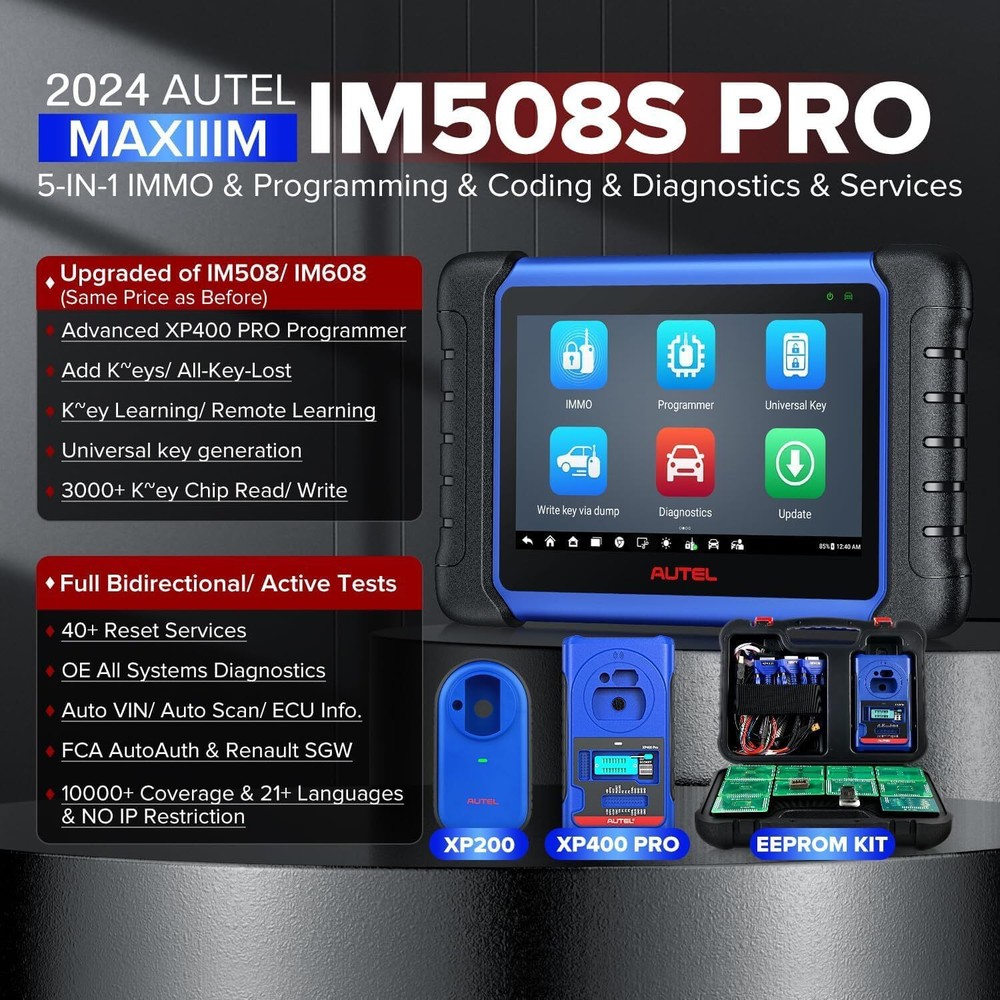 Autel MaxiIM IM508S XP400 PRO IMMO K~ey Programming Tool Auto Diagnostic Scanner