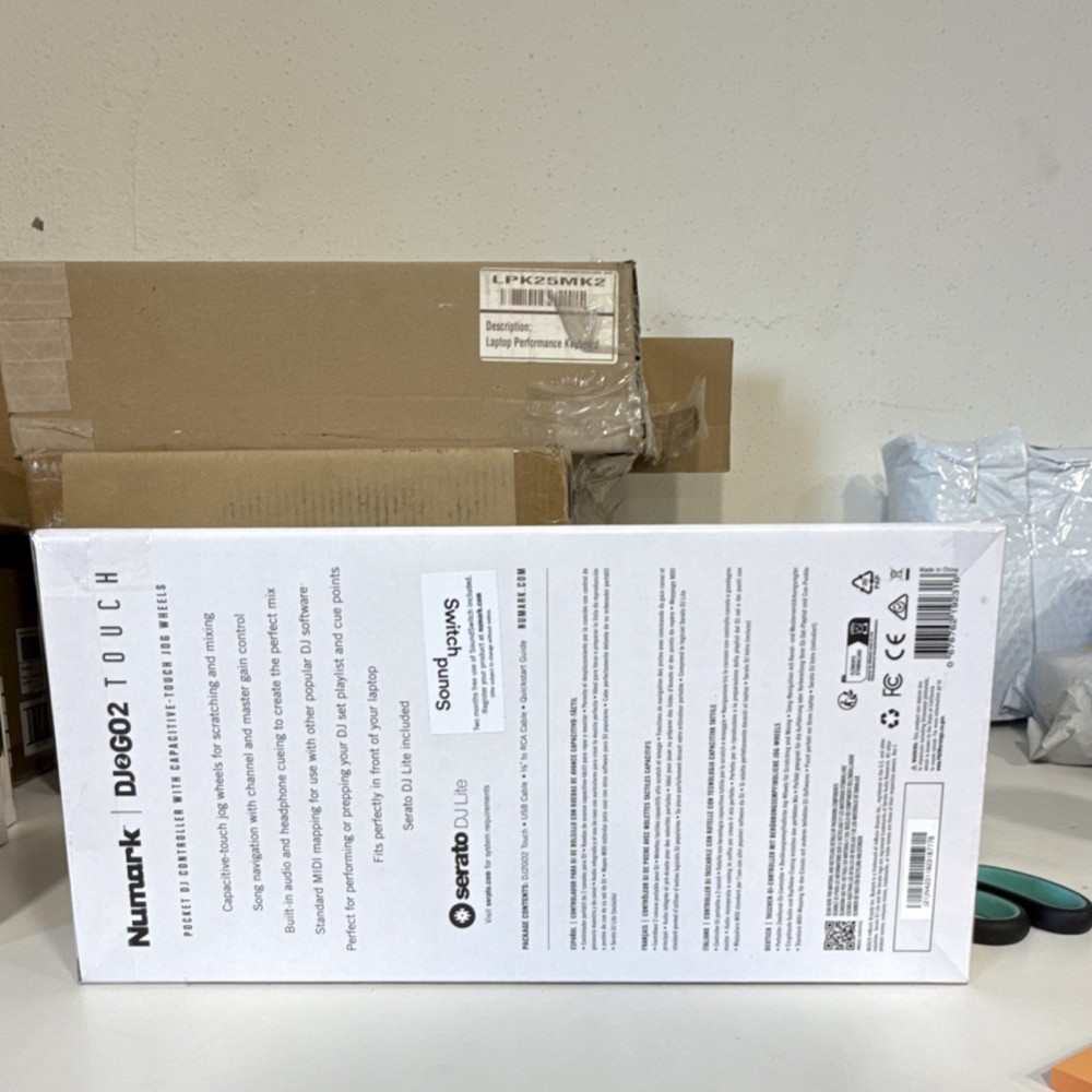 Numark DJ2GO2 Touch Portable Double Deck Controller Touch Jog Wheels Mixer