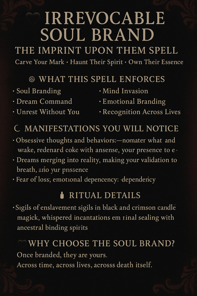 Irrevocable Soul Imprint Upon Them Spell