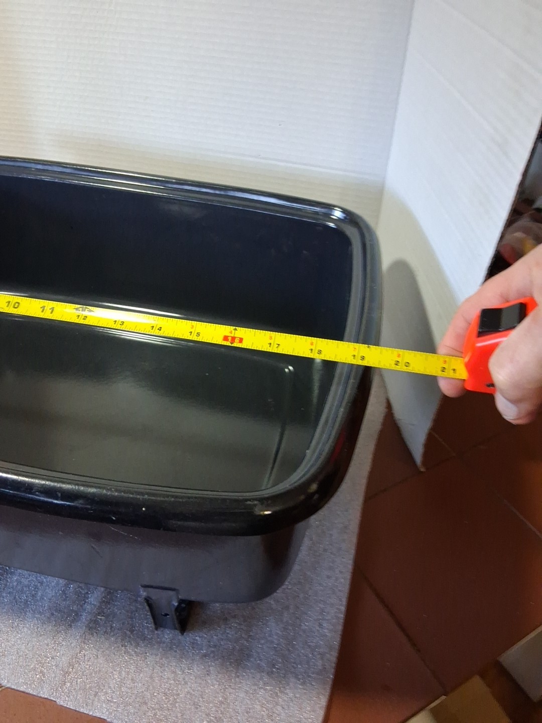 Vtg Enamelware Internal Pan For General Electric Roaster 123C19 Replacement Part