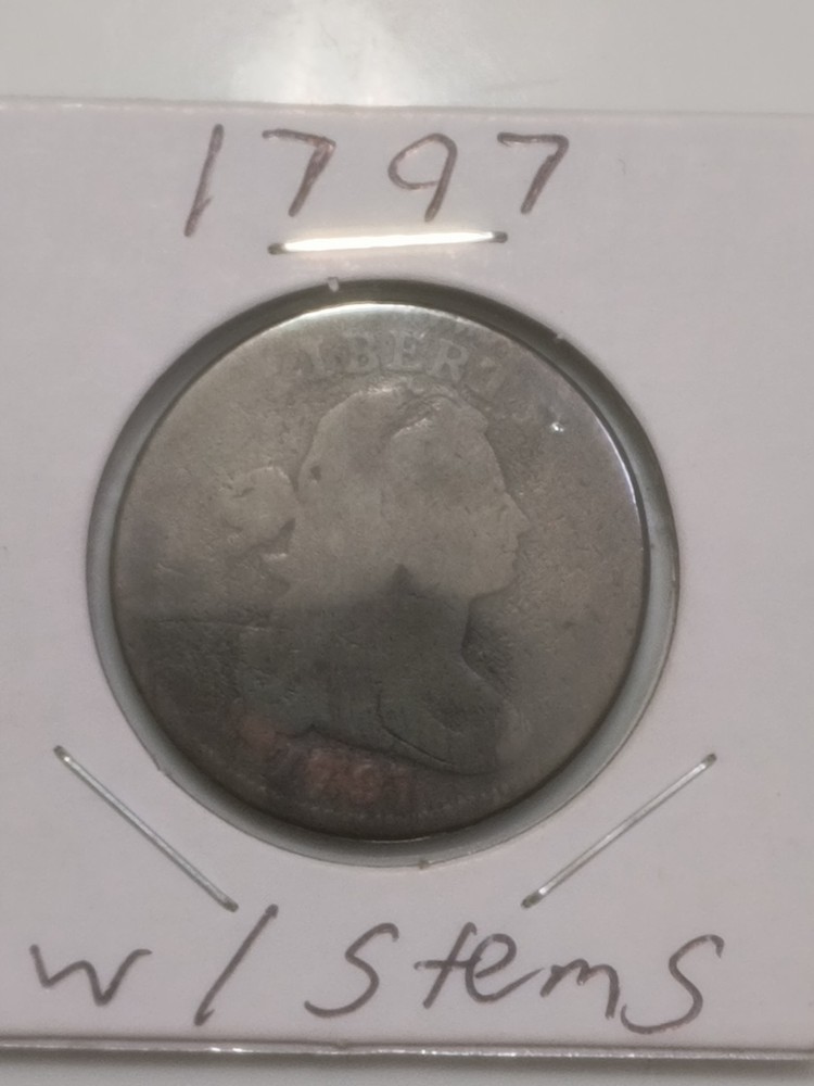 1797 Draped Bust Large Cent 1c Circulated In Good Condition