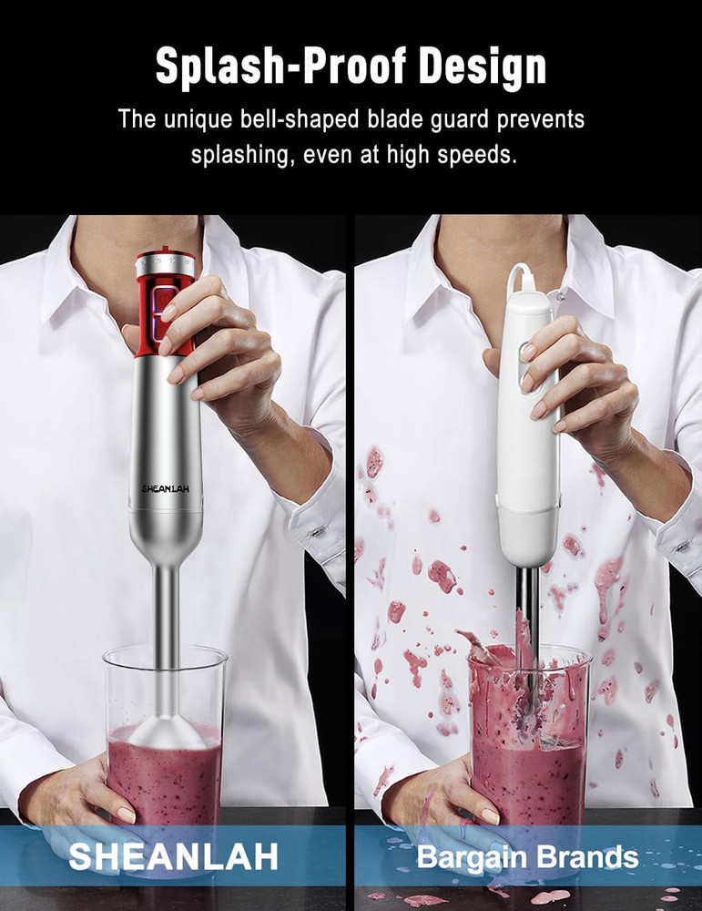 Powerful Immersion Blender Handheld, 2025 New Update Hand Blender, Scratch-Resis