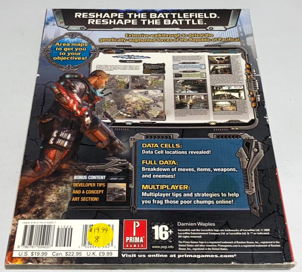Fracture Prima Official Game Guide Paperback 2008