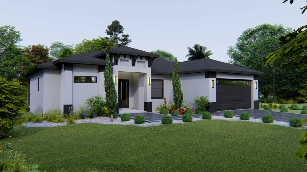 BLUEPRINTS CONTEMPORARY HOUSE PLAN ARCHUP #110P