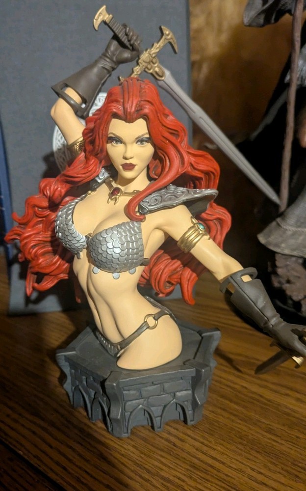 Dynamite Red Sonja Bust by  Arthur Adams Standard Color Version