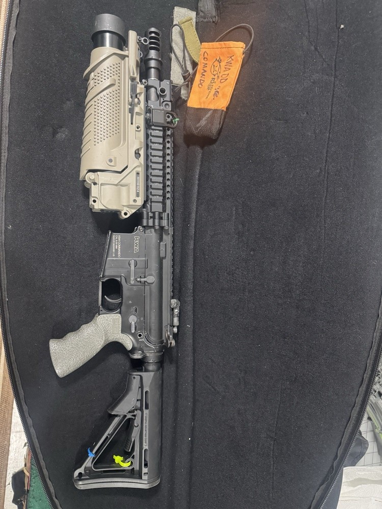 KWA M4 MODDED OVER UNDER AIRSOFT  COMMANDO