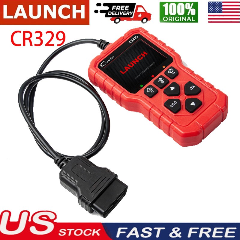 LAUNCH Creader CR329 Passenger Scan Tool OBD2 Diagnostic Battery Voltage Testing