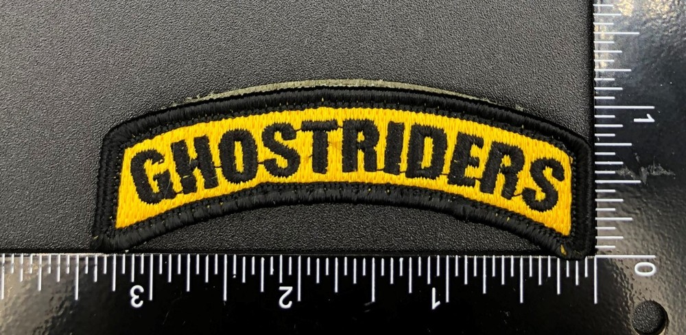 Ghost Riders Yellow Back Black Border Tab Style Army Aviation Patch OEF OIF
