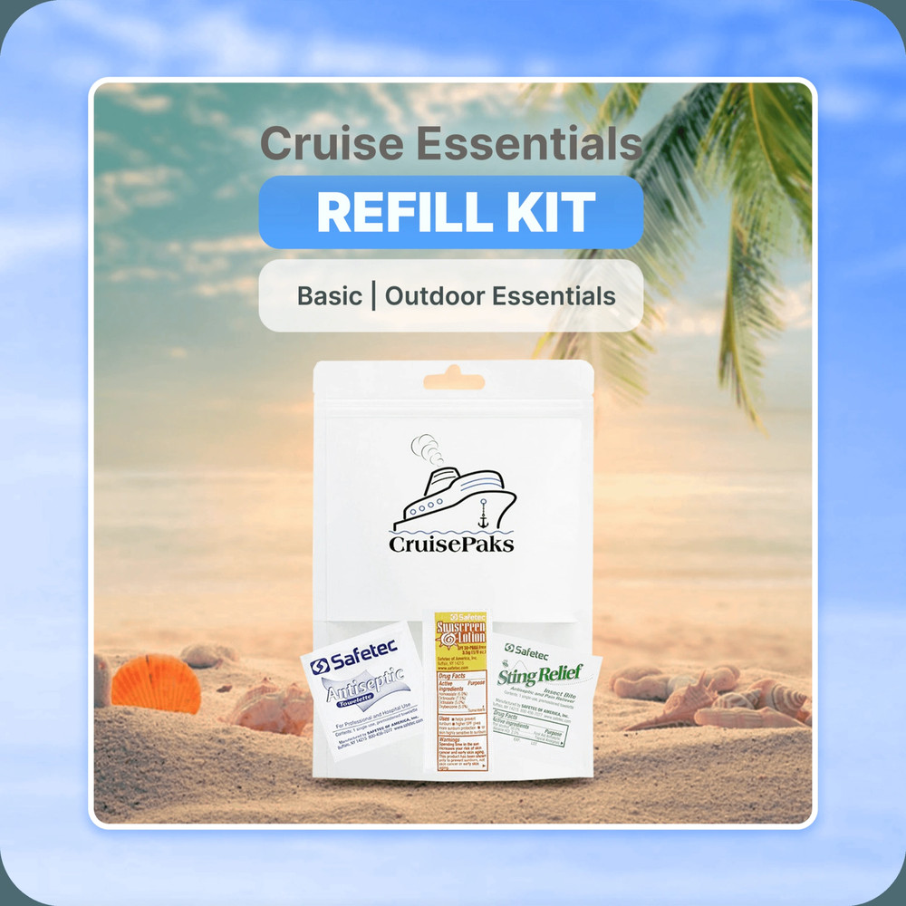Cruise Essentials On-The-Go Refill Kit | Basic | Outdoor Kits Essentials