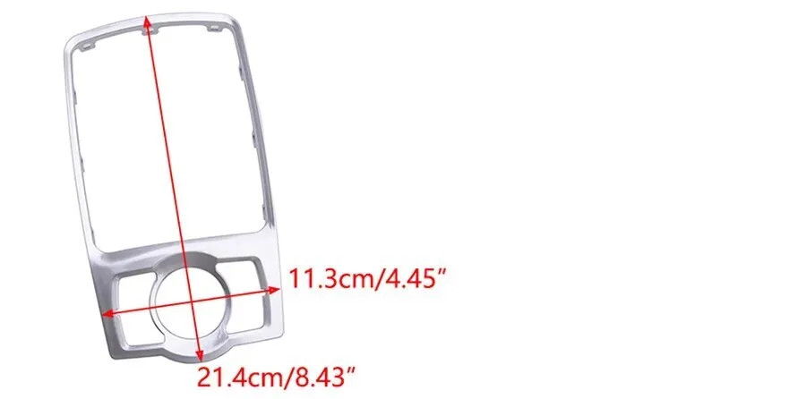 4F0864260 Front MMI Console Frame Silver Chrome Cover Trim For Audi A6 C6 S6