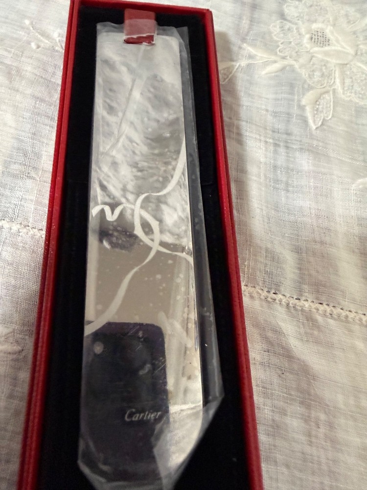New Cartier silver mirror bookmark