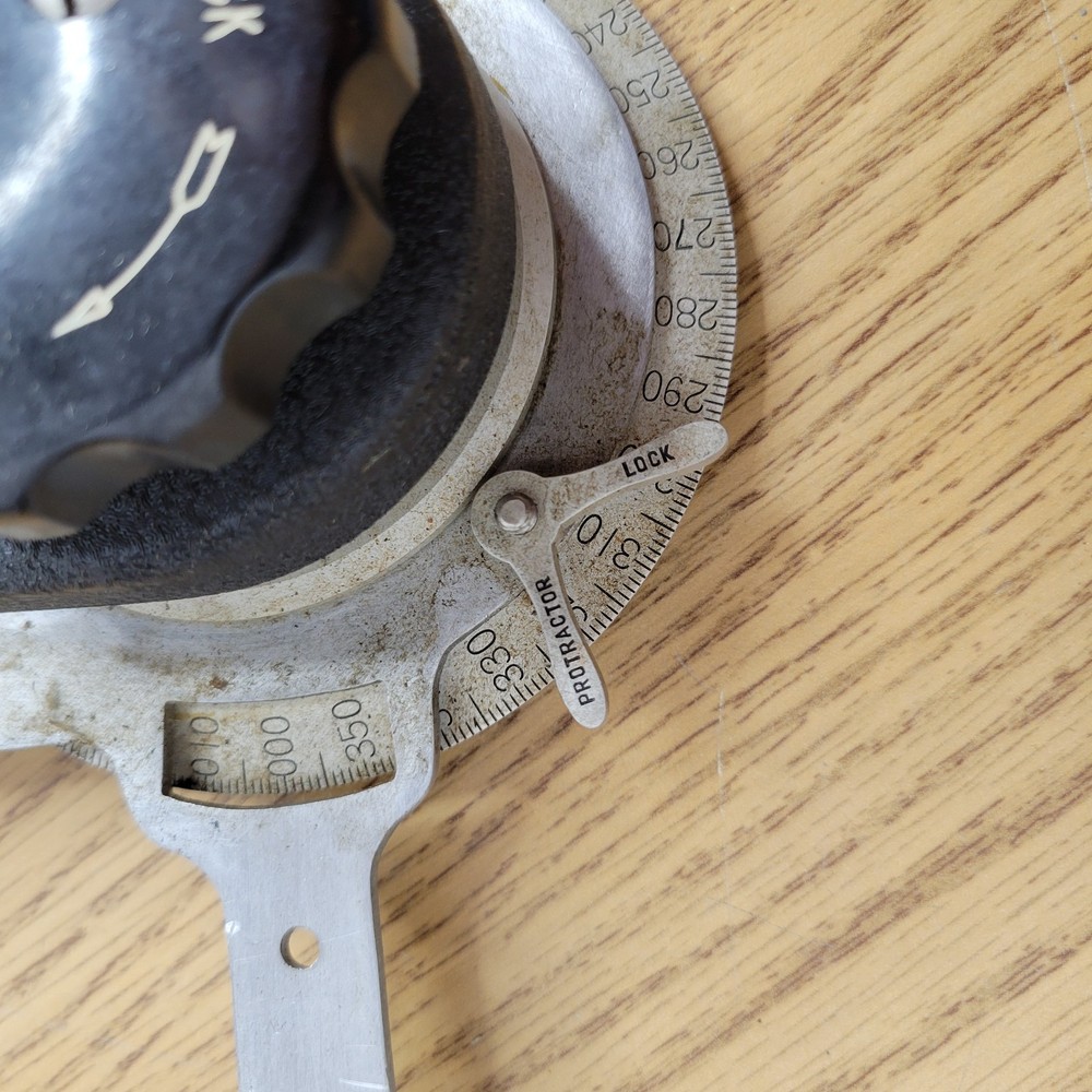 VINTAGE Parallel Motion AIRCRAFT PROTRACTOR Drafting Tool