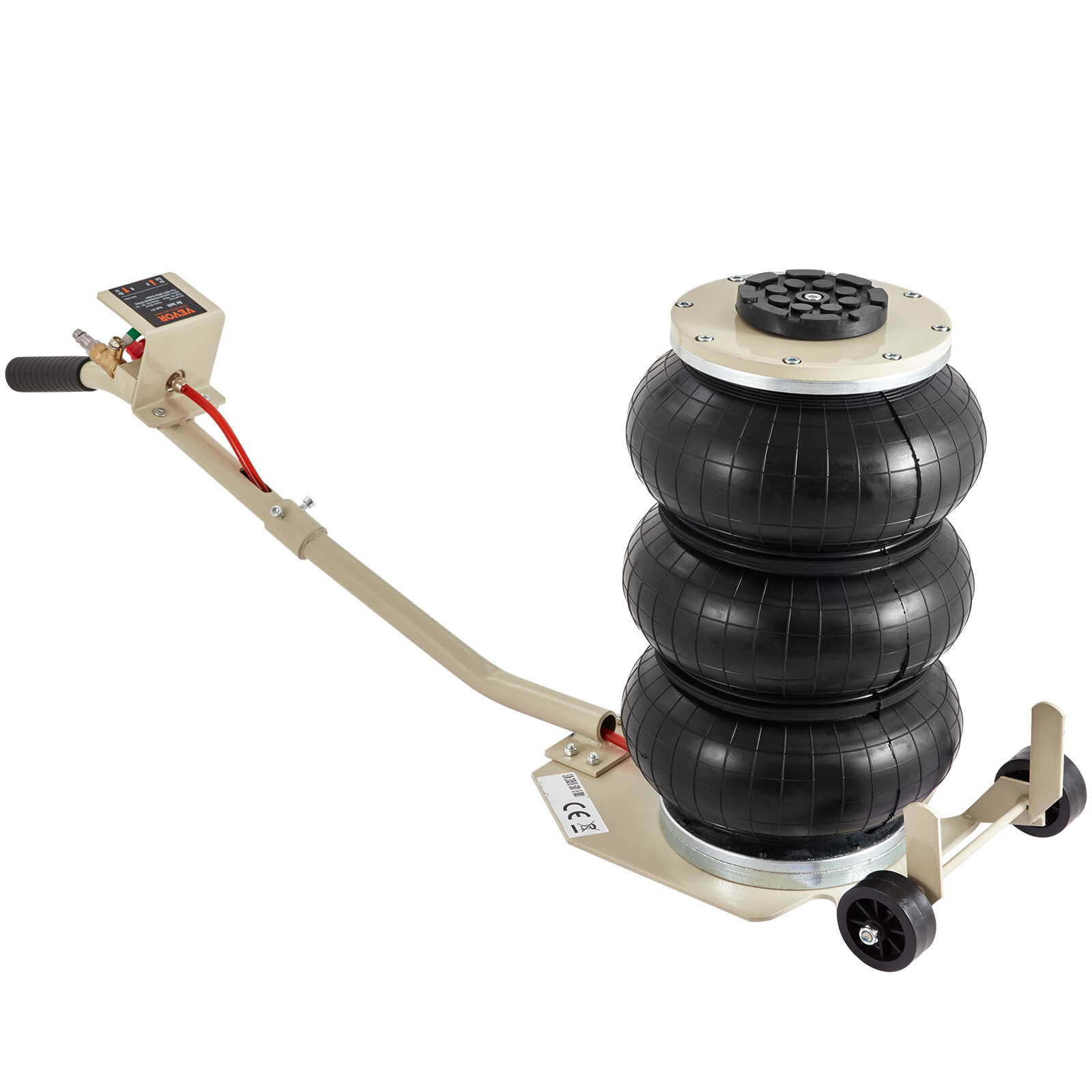 VEVOR Triple Bag Air Jack 3 Ton/6600 lbs Pneumatic Jack for Car SUV Lifting