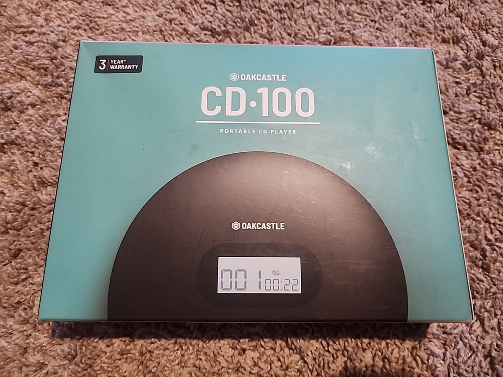 Oakcastle CD100 Rechargeable CD Player - In Box
