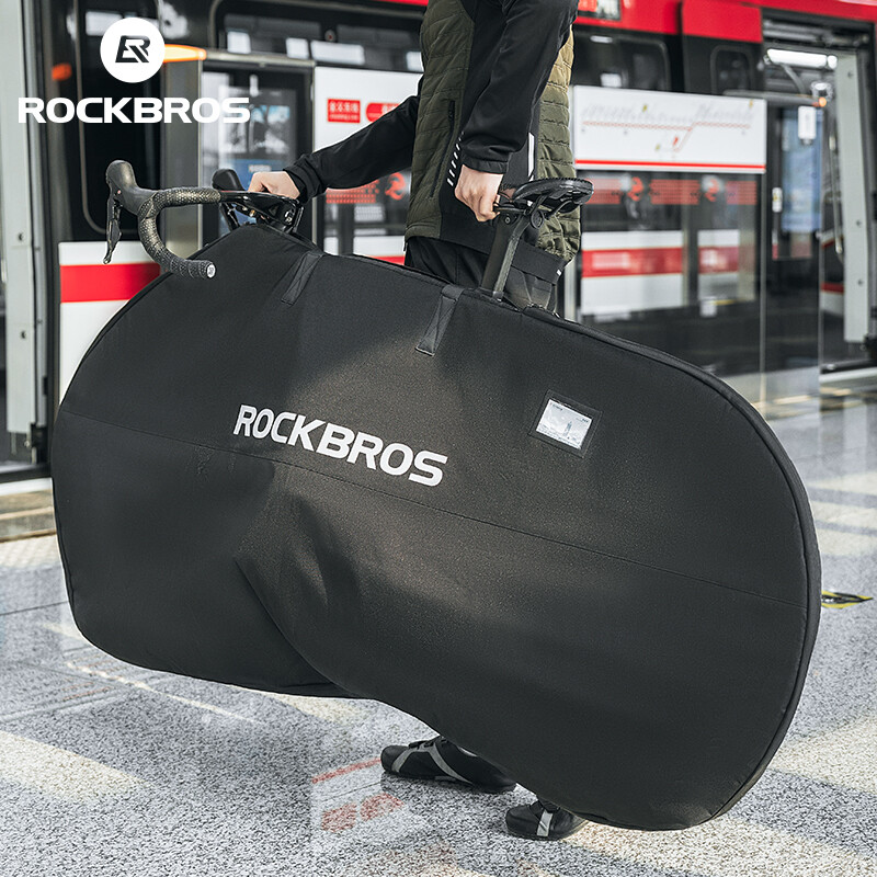 ROCKBROS 26" Folding Bike Transport Bag-Waterproof Bicycle Travel Case Carry Bag