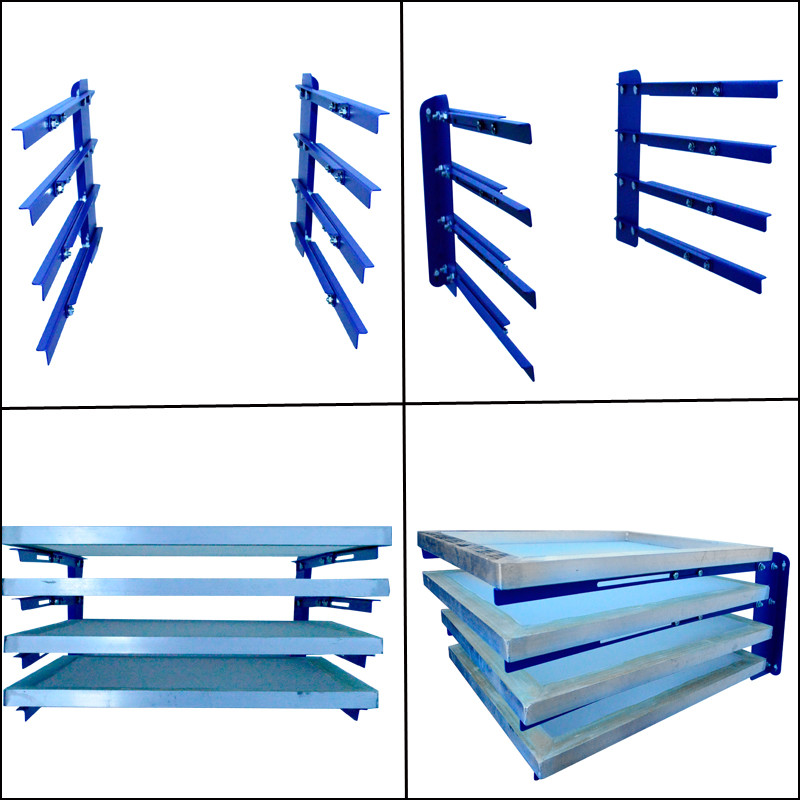Top-grade 4-Layer Wall Mounting Screen Frame Holder for Screen Printing Frame