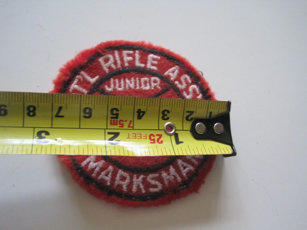 Vintage NRA Junior Division Marksman Patch Red