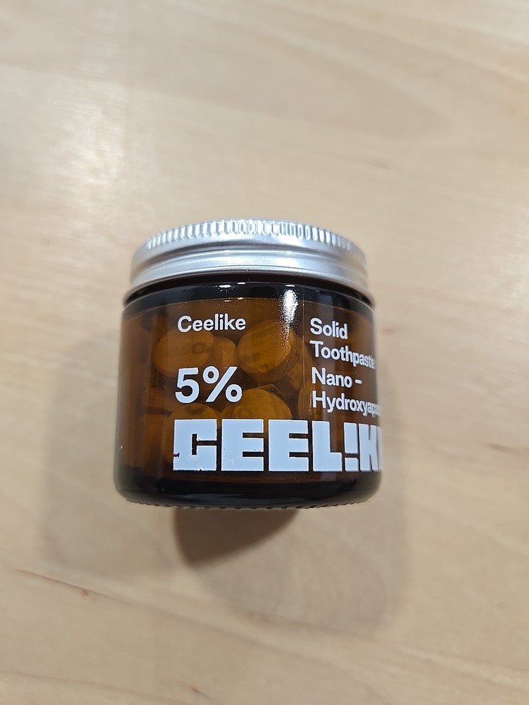 CEELIKE 5% Hydroxyapatite Solid Toothpaste Enamel Strengthening - 62 Tablets