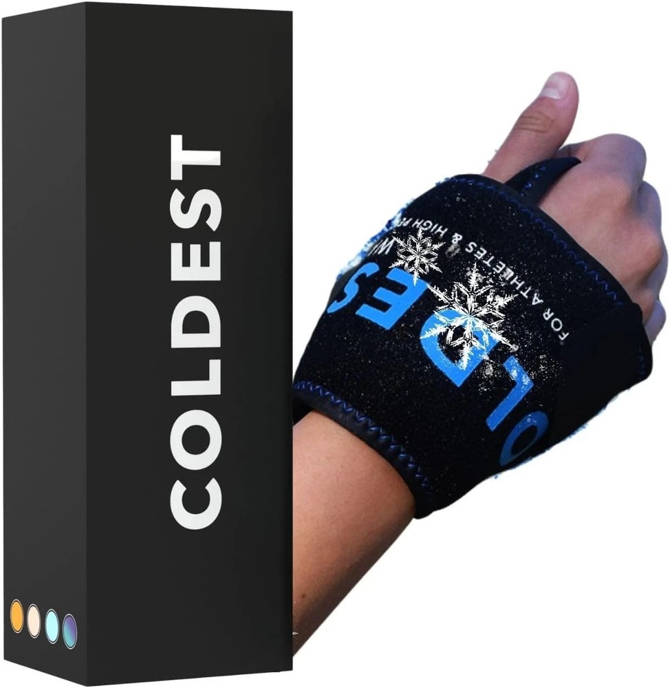 Coldest Wrist Ice Pack Hand Support Reusable Flexible - Best Cold Therapy...