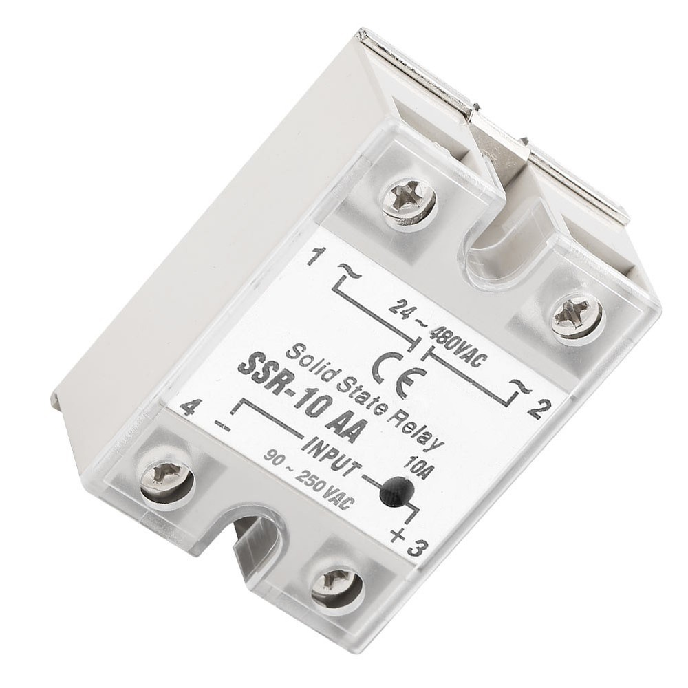 10A Solid State Relay Module SSR AC-AC Input 90-250V AC Output Accessory Part