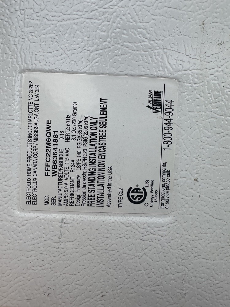 Frigidaire 17.5 Cu. Ft. Chest Freezer