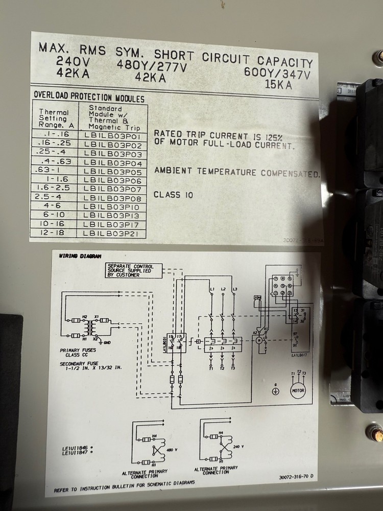 Square D IEC Controls LE1UI1846FC