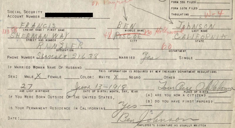 BEN JOHNSON - DOCUMENT SIGNED