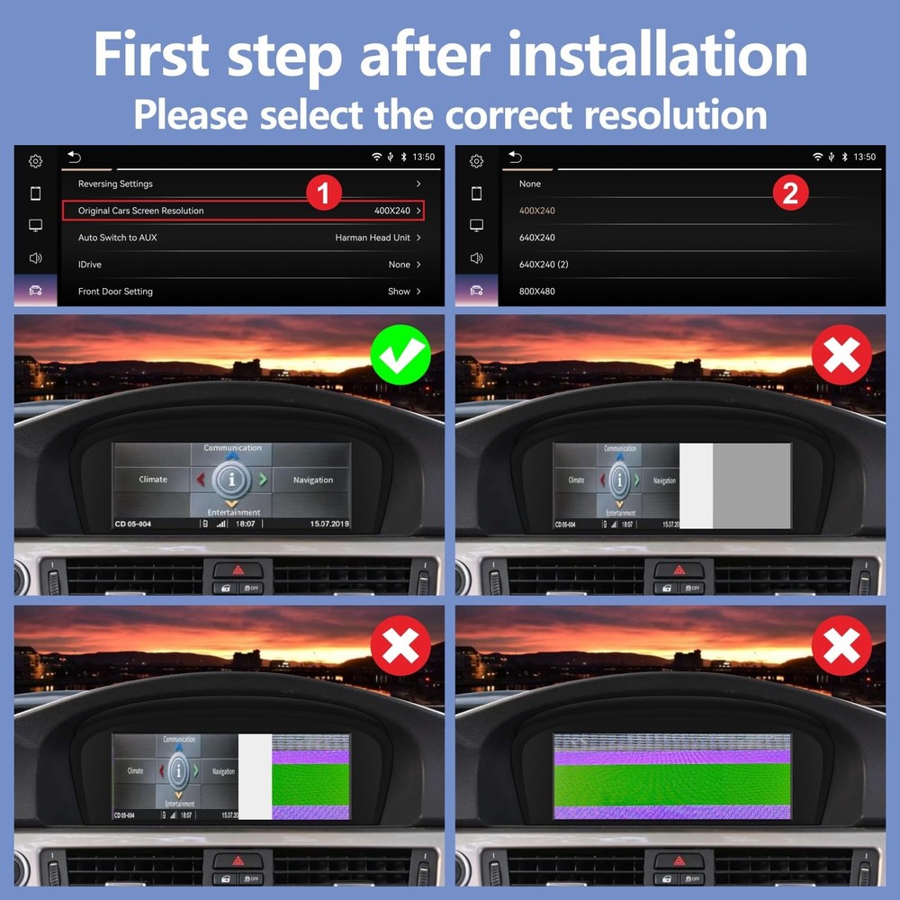 Wireless CarPlay TouchScreen CCC CIC BMW 3/5 Series E90 E91 E92/93 E60 E61 E63