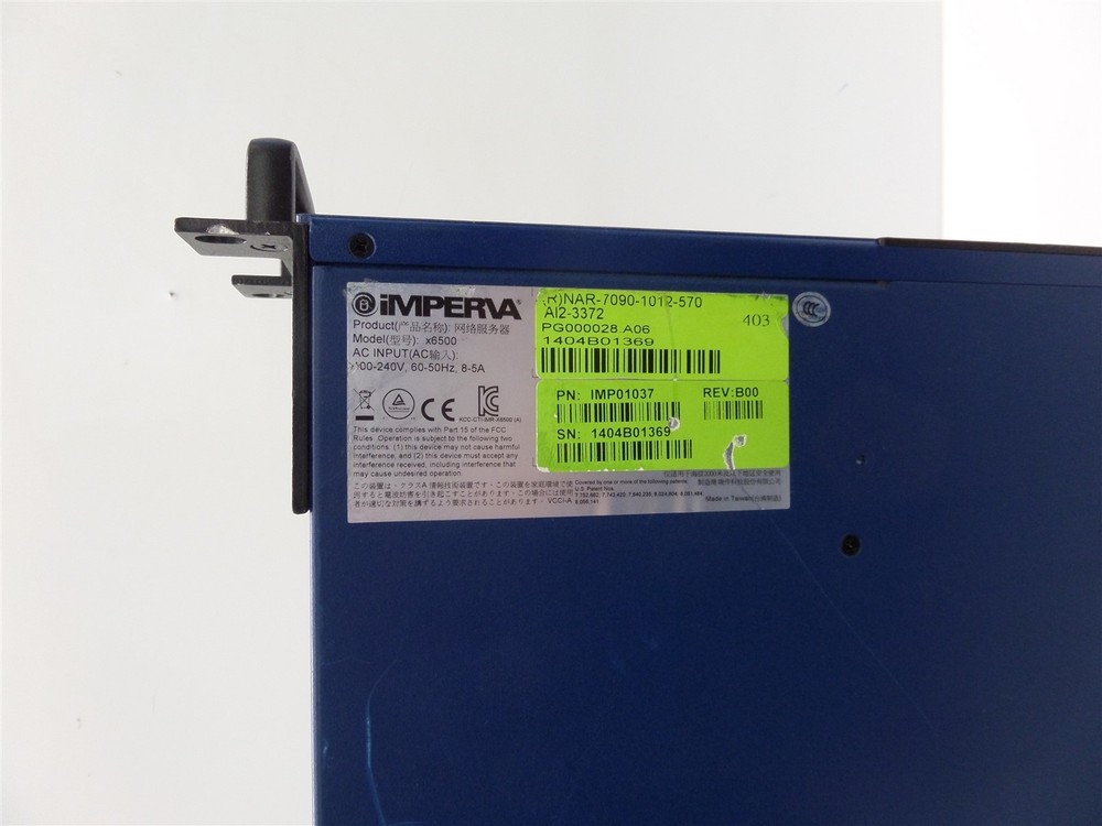 Imperva Securesphere x6500 Web Application Firewall - Beeping