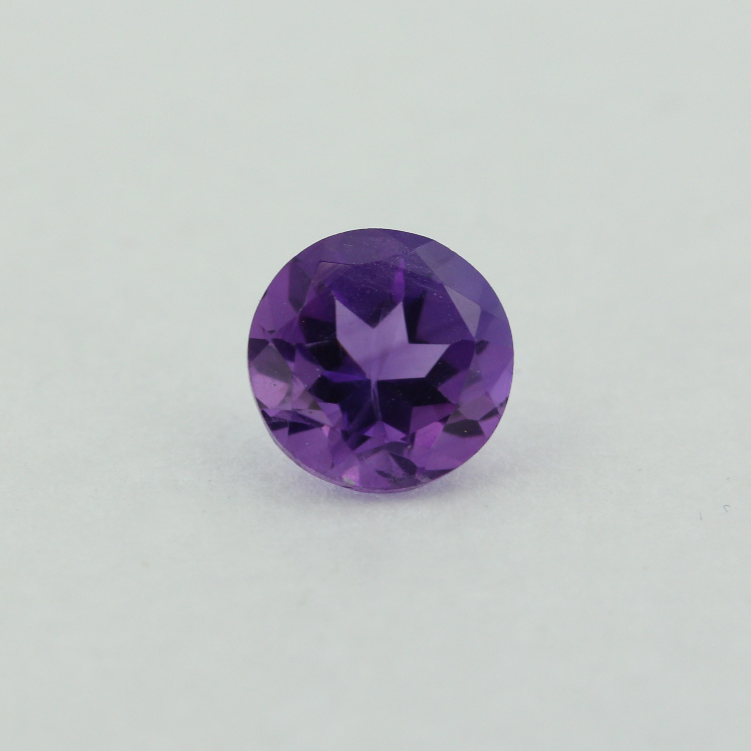 Loose Round Cut Genuine Natural Amethyst Stone Single Purple Birthstone Shape