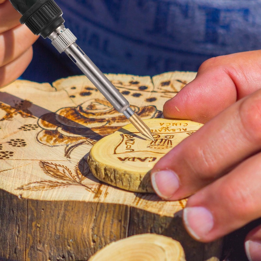 Lothee 43 Pcs Wood Burning Tips Kit, Letters Different Shape
