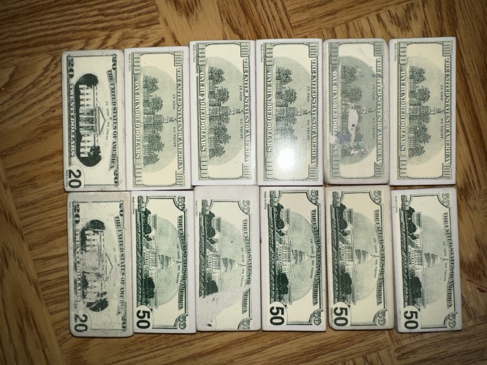 Erasers Money And Dice